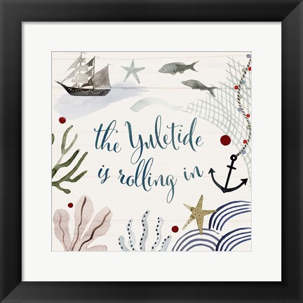 Framed Sun-kissed Christmas V Print