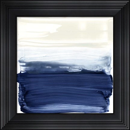 Framed Ocean Brushstrokes II Print