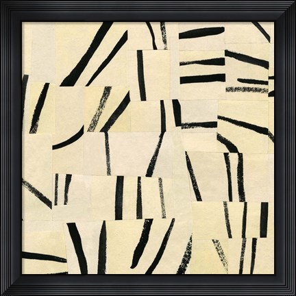 Framed Abstract Grid I Print