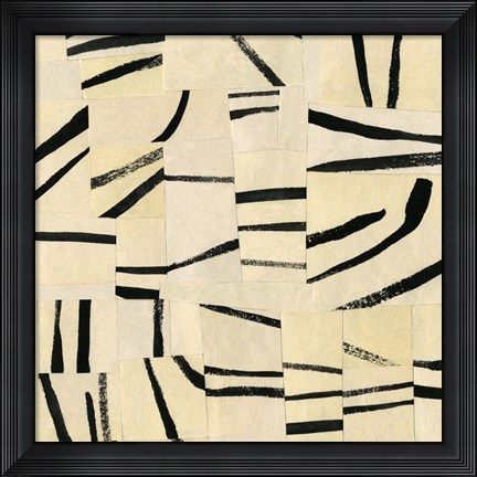 Framed Abstract Grid II Print