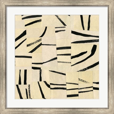 Framed Abstract Grid II Print