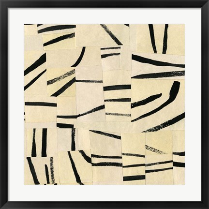 Framed Abstract Grid II Print