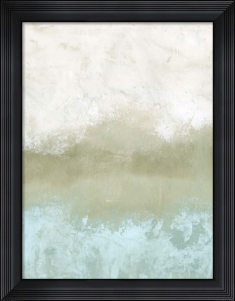 Framed Soft Sea Green Composition II Print