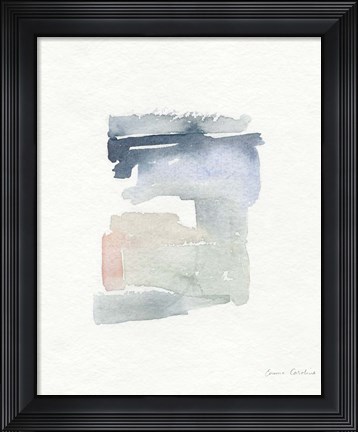 Framed Sea Glass Color Studies I Print