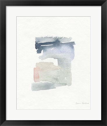 Framed Sea Glass Color Studies I Print