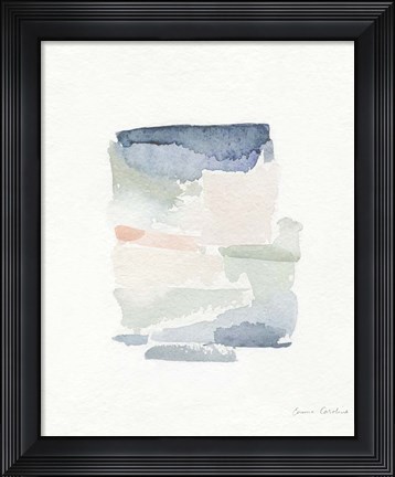 Framed Sea Glass Color Studies III Print