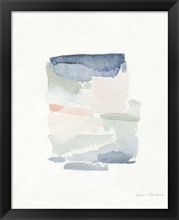 Framed Sea Glass Color Studies III Print