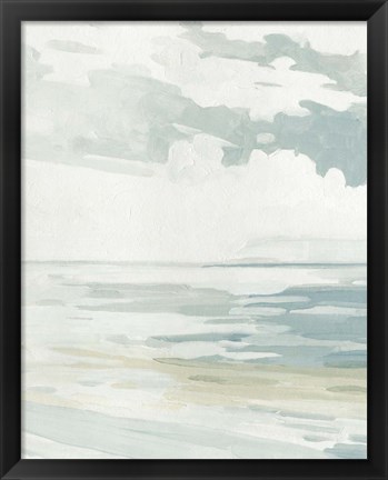 Framed Soft Pastel Seascape I Print