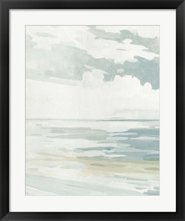 Framed Soft Pastel Seascape I Print