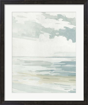 Framed Soft Pastel Seascape I Print