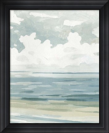 Framed Soft Pastel Seascape II Print