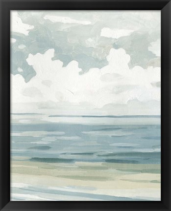 Framed Soft Pastel Seascape II Print