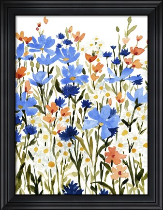 Framed Bright Wildflower Medley II Print
