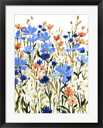 Framed Bright Wildflower Medley II Print