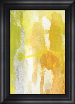 Framed Golden Reflections I Print