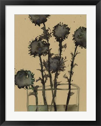 Framed Dry Stems II Print