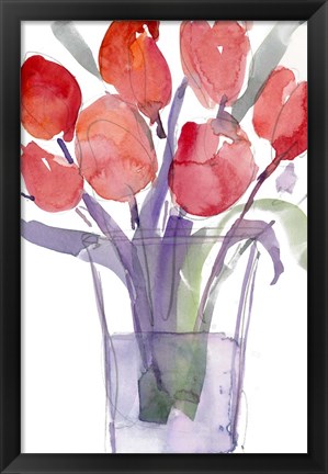 Framed My Red Tulips I Print