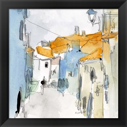 Framed Along the Spanish Sidewalk I Print
