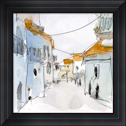 Framed Along the Spanish Sidewalk II Print