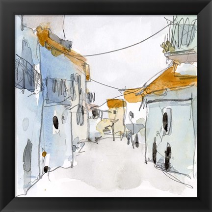 Framed Along the Spanish Sidewalk II Print