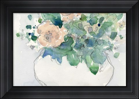 Framed Pastel Arrangement I Print