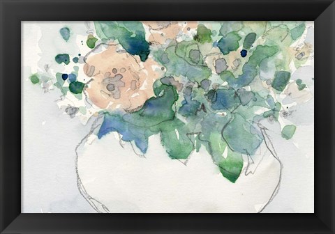 Framed Pastel Arrangement I Print