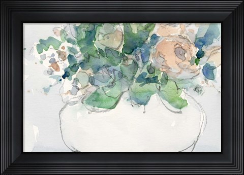 Framed Pastel Arrangement II Print