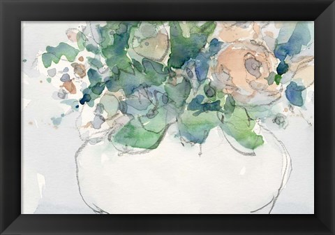 Framed Pastel Arrangement II Print