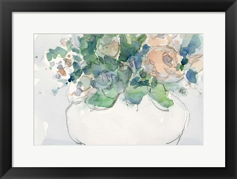 Framed Pastel Arrangement II Print