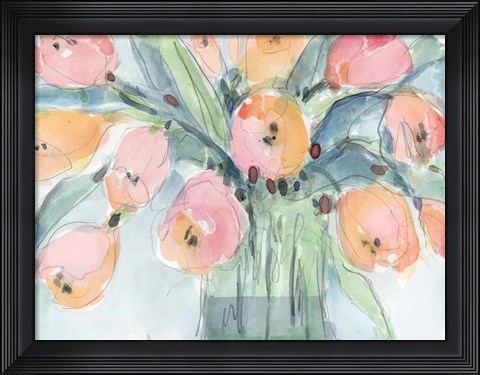 Framed Tulip Bouquet IV Print