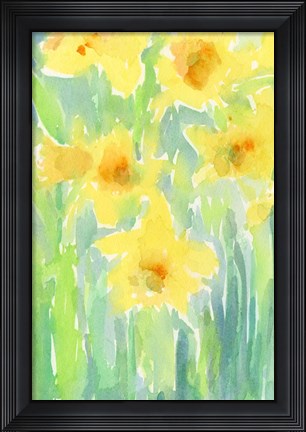 Framed Daffodils I Print