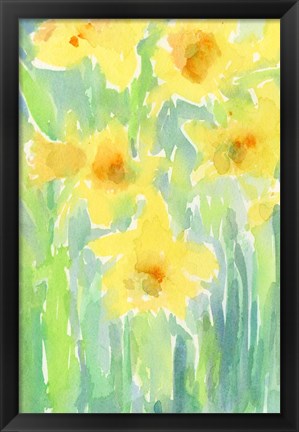 Framed Daffodils I Print