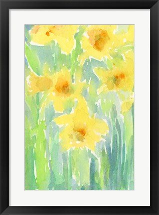 Framed Daffodils I Print