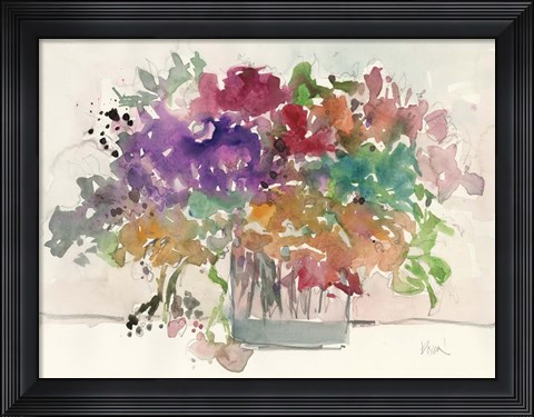 Framed Mix Flowers I Print