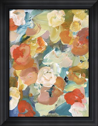 Framed Country Flowers I Print
