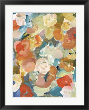 Framed Country Flowers I Print