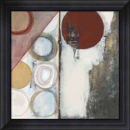 Framed Seven Circles I Print