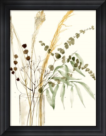 Framed Composition in Vase II Print