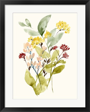 Framed Spring Sprigs I Print