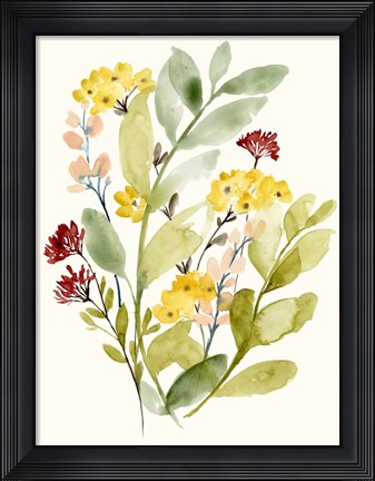 Framed Spring Sprigs II Print