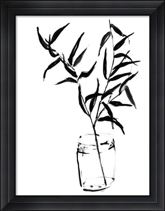 Framed Sumi-e Bamboo II Print