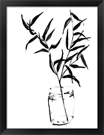 Framed Sumi-e Bamboo II Print