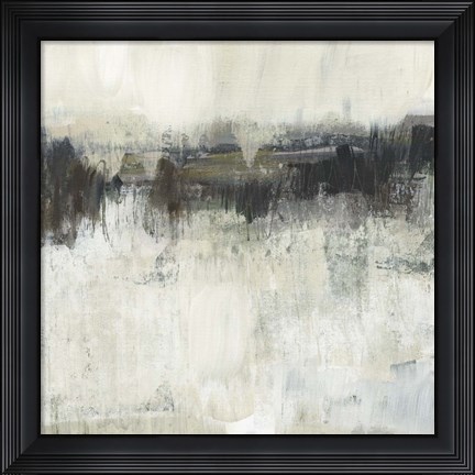 Framed Neutral Horizon Line I Print