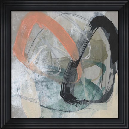 Framed Converging Loops I Print