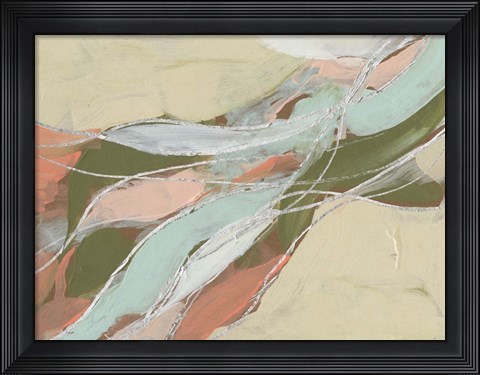 Framed Pastel Waves II Print