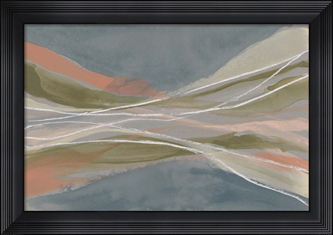 Framed Pastel Undulation II Print