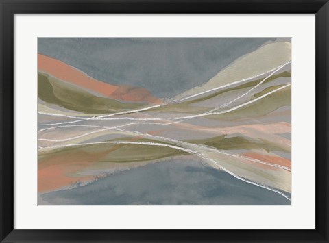 Framed Pastel Undulation II Print