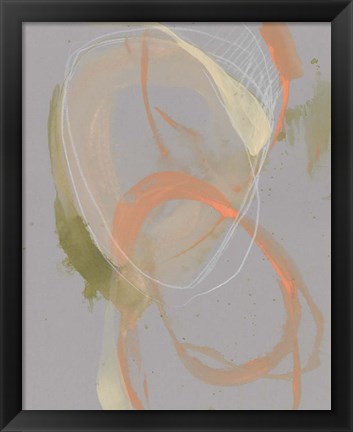 Framed Pastel Loops II Print