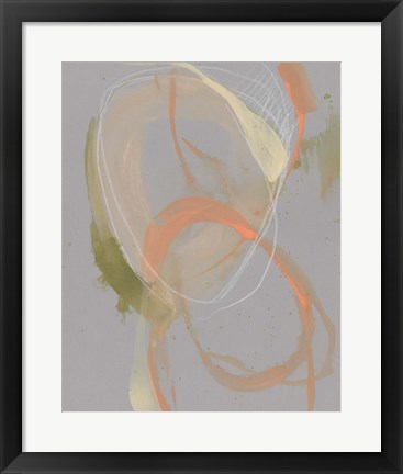 Framed Pastel Loops II Print