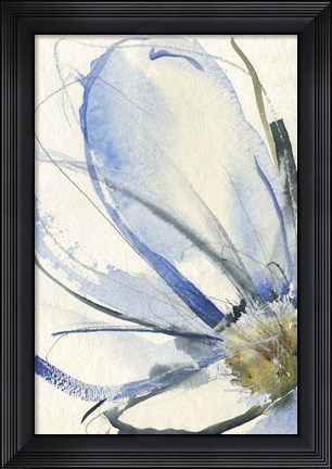 Framed Cobalt &amp; Paynes Petals I Print